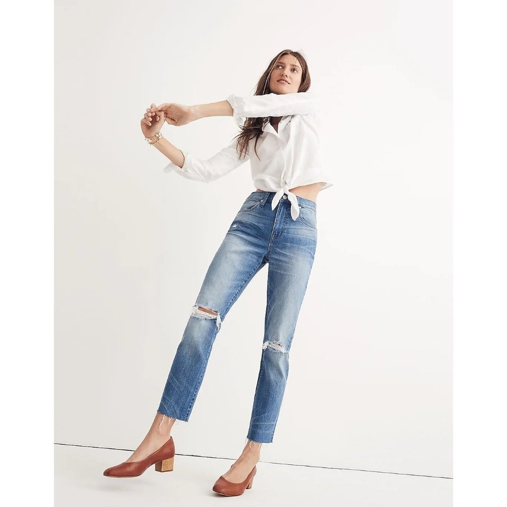 Madewell Blue Ankle Cropped Jeans